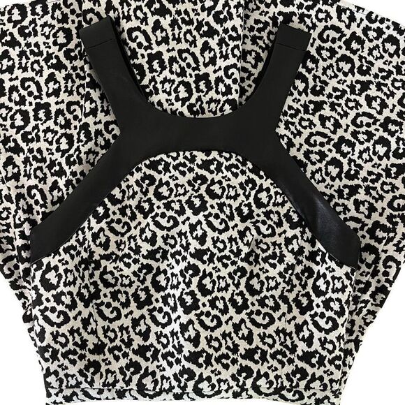 4C Collective Anthropologie Leopard Print Dress Size 4 - Picture 6 of 9